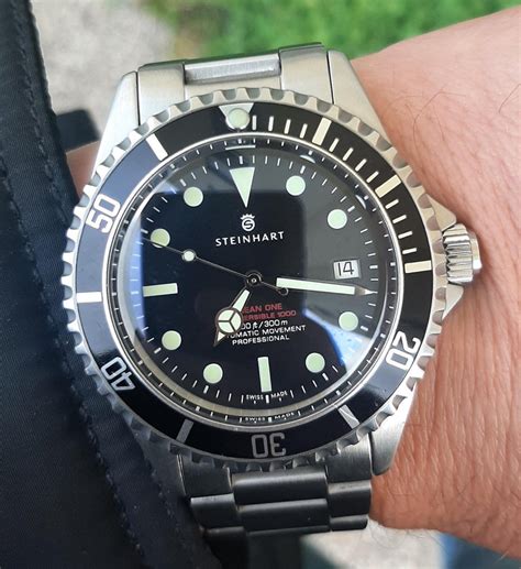 ocean one vintage red vs rolex|steinhart ocean one vintage red.